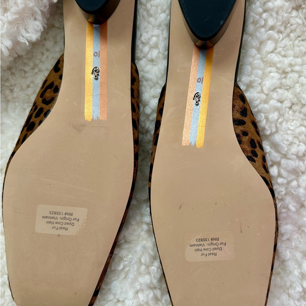 Sam Edelman Leopard Print Mules - Picture 7 of 9